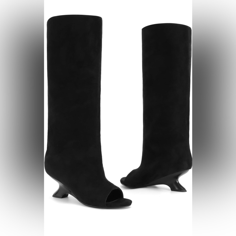 Women's suede knee-high boots